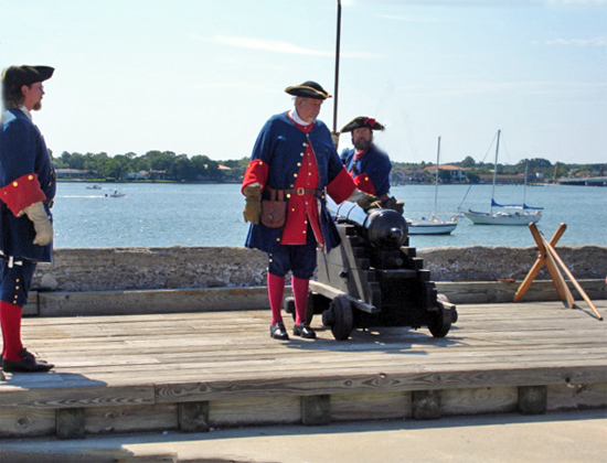 The Spanish soldiers arrive